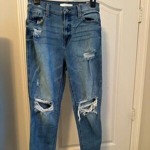 Eunina High-Rise Distressed Jeans – Wild Oak Boutique